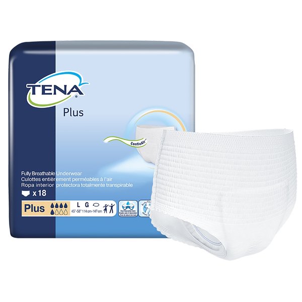 Tena Disposable Underwear Large, PK 72 72338